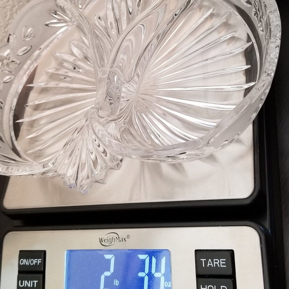 Bleikristall Crystal Divided Heart-Shaped Frosted & Clear Dish - Picture 6 of 6